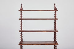 Early American Step Back Spool Shelf