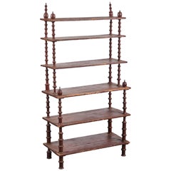 Early American Step Back Spool Shelf