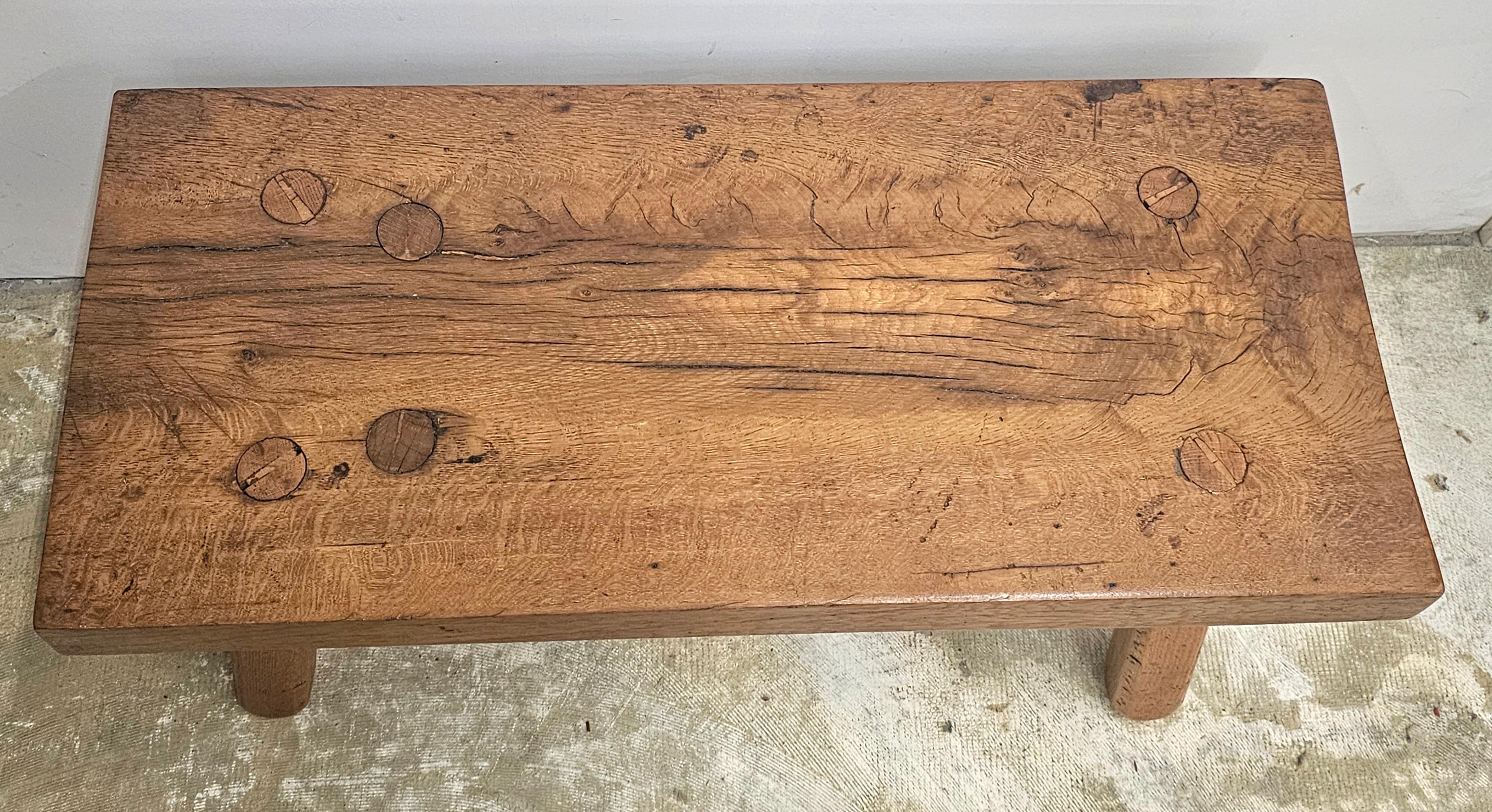 Estilo americano temprano Arts and Crafts Roble macizo  Banco Estadounidense en venta