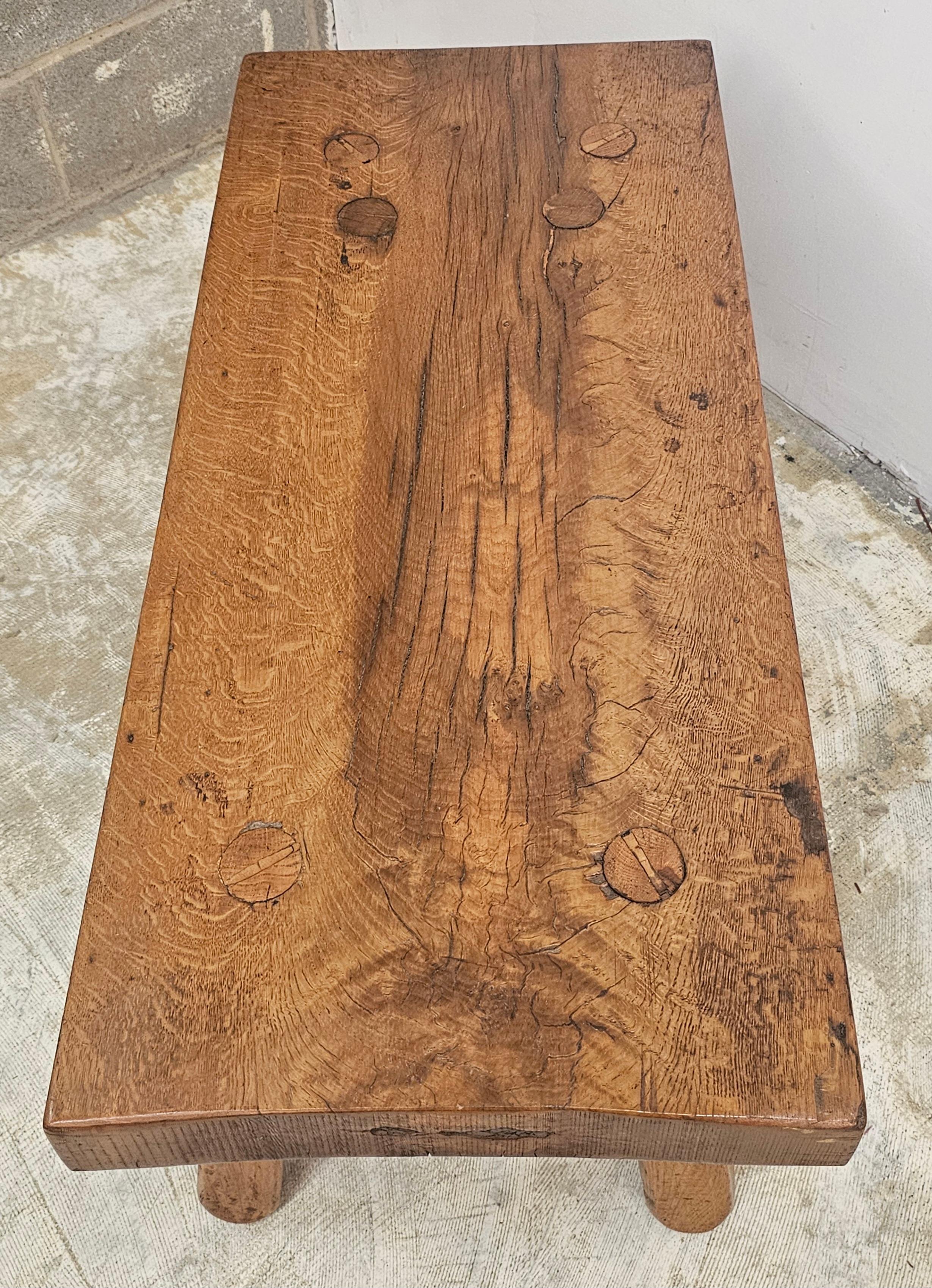 Estilo americano temprano Arts and Crafts Roble macizo  Banco siglo XX en venta