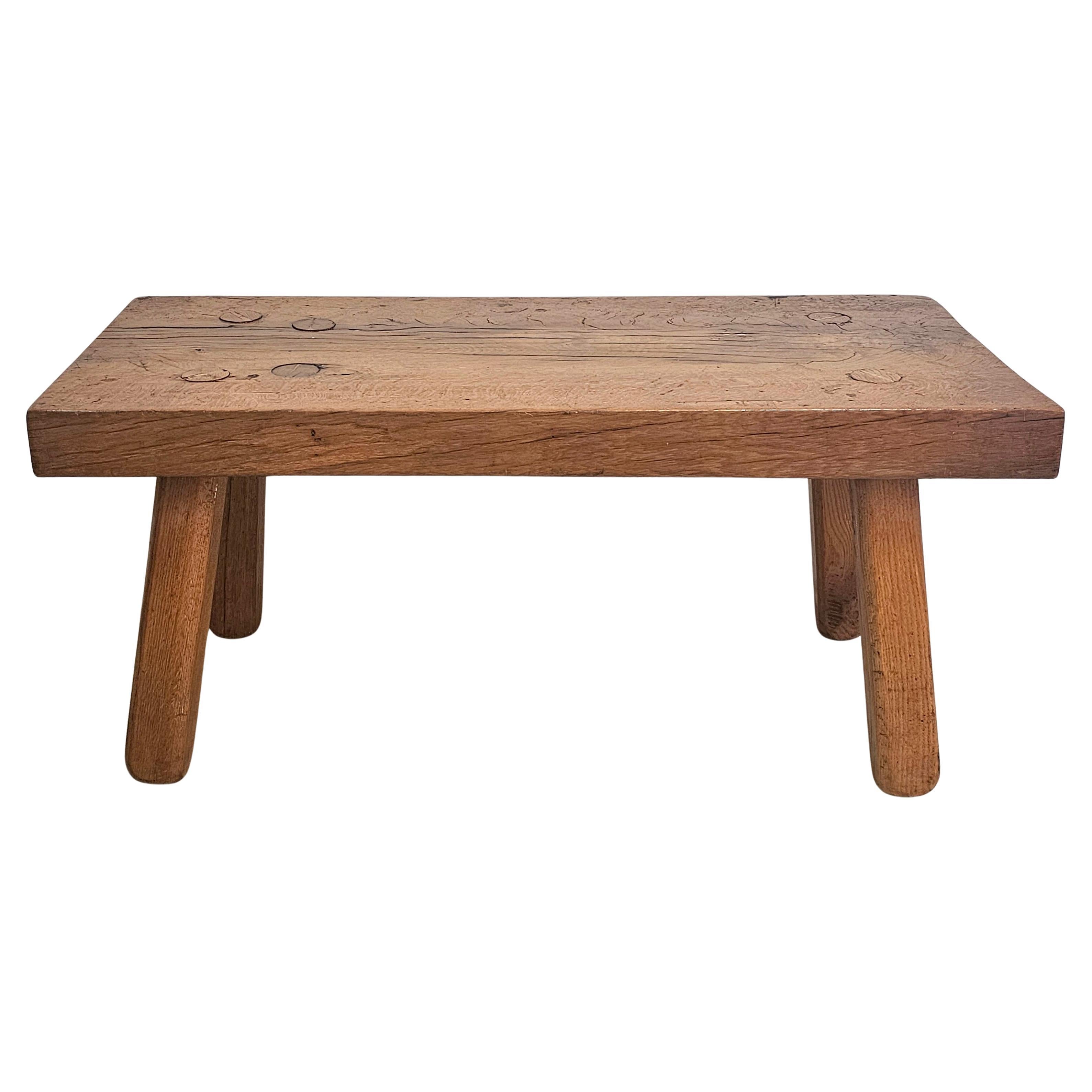 Stile americano antico Arti e Mestieri in Oak massiccio  Panchina