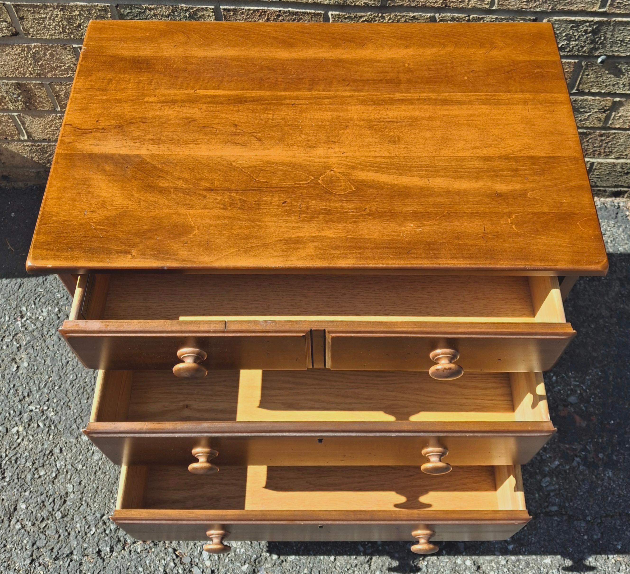 Early American Style Cherry Commode Bedside Chest of Drawers For Sale 3
