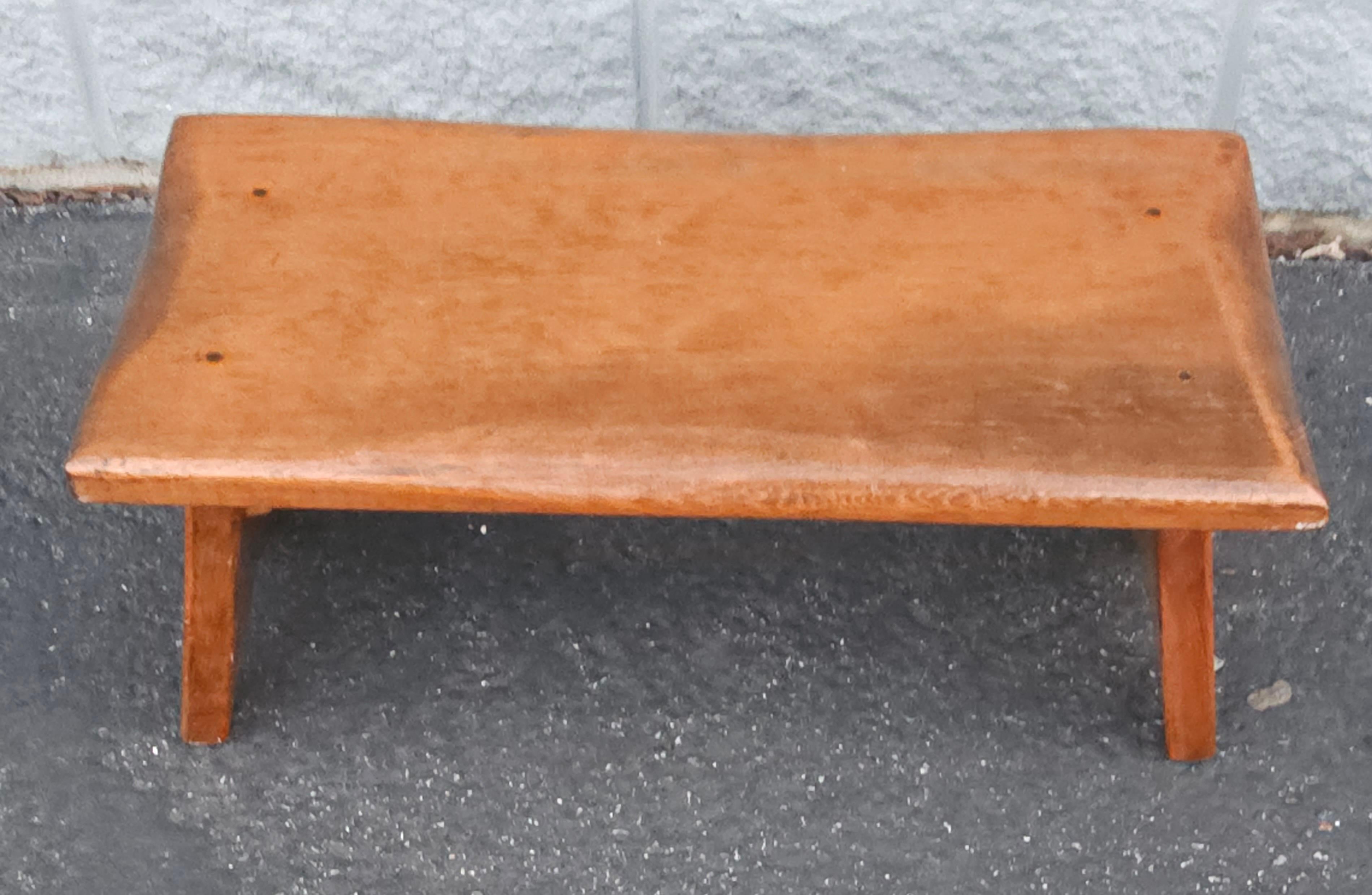 American Colonial Early American Style Low Bench or Footstool  For Sale