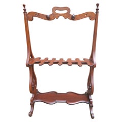 Antique Early American Style Mahogany Riding Boot Rack