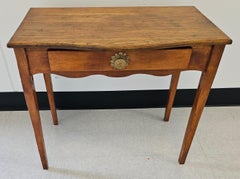 Early American Style Oak Single Drawer Sofa Table, Circa 1920s