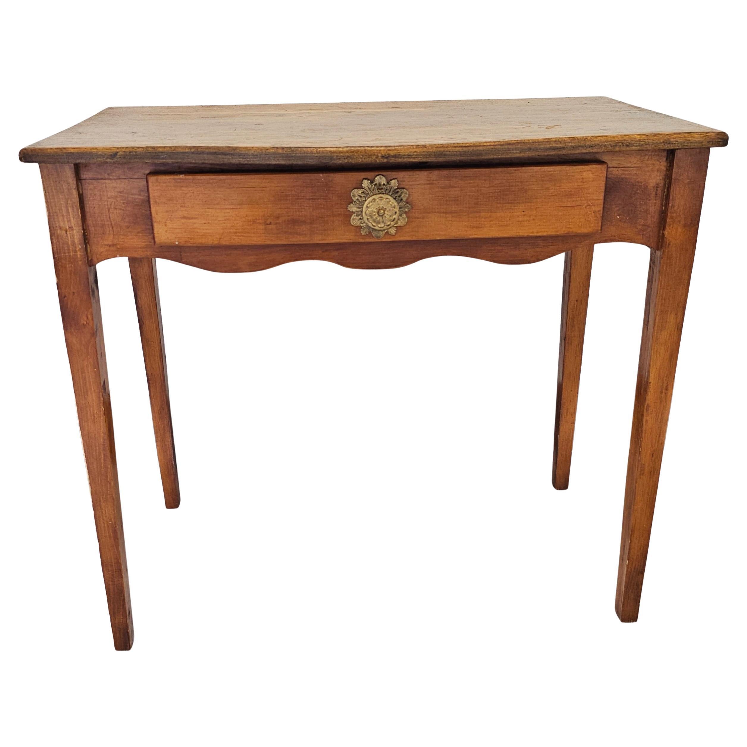Table de canapé à un tiroir en chêne de style américain ancien, vers 1920 en vente