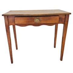 Early American Style Oak Single Drawer Sofa Table, Circa 1920s