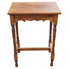 Early American Style Stained Fruitwood Side Table