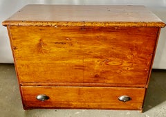 Early American Tall Blanket Chest with One Drawer