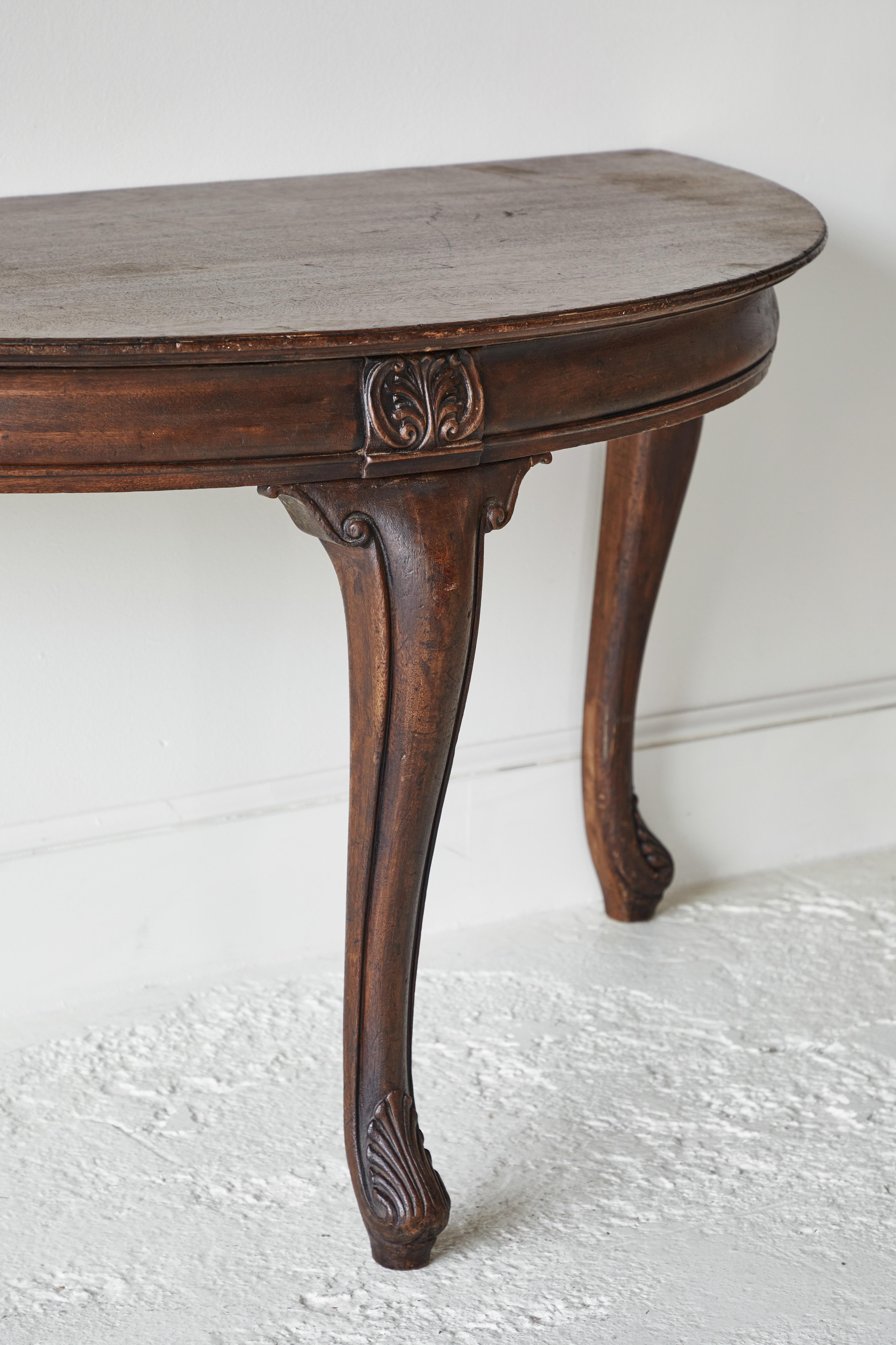 Early American Three Demilune Table 1