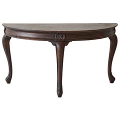 Early American Three Demilune Table