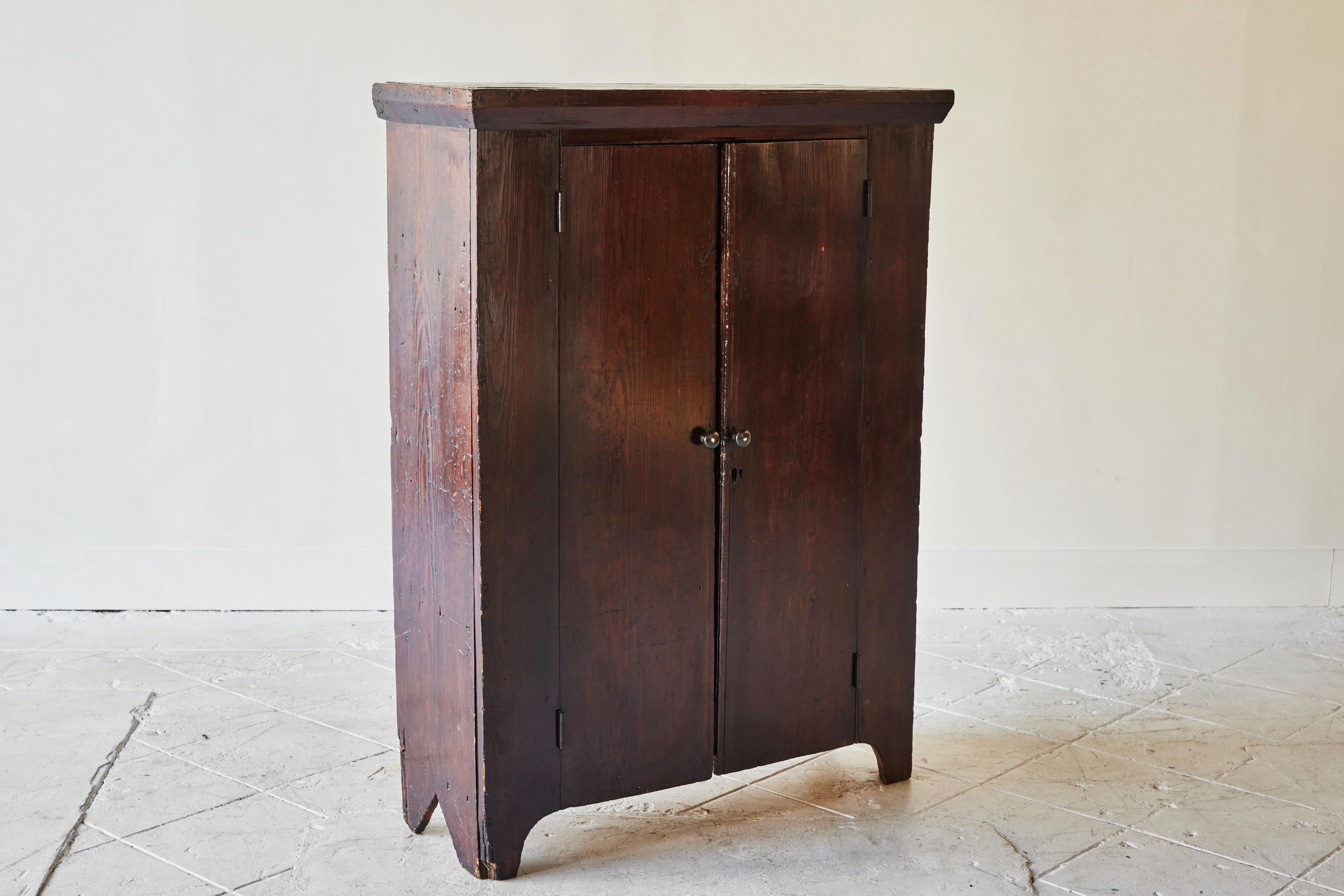 19th Century Early American Two-Door Cabinet