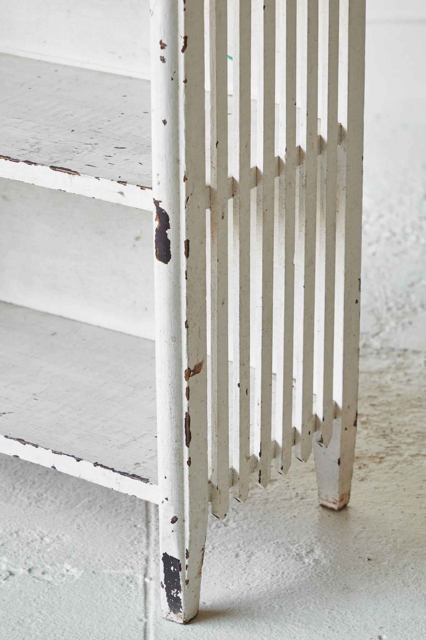 20th Century Early American White Painted Shelf