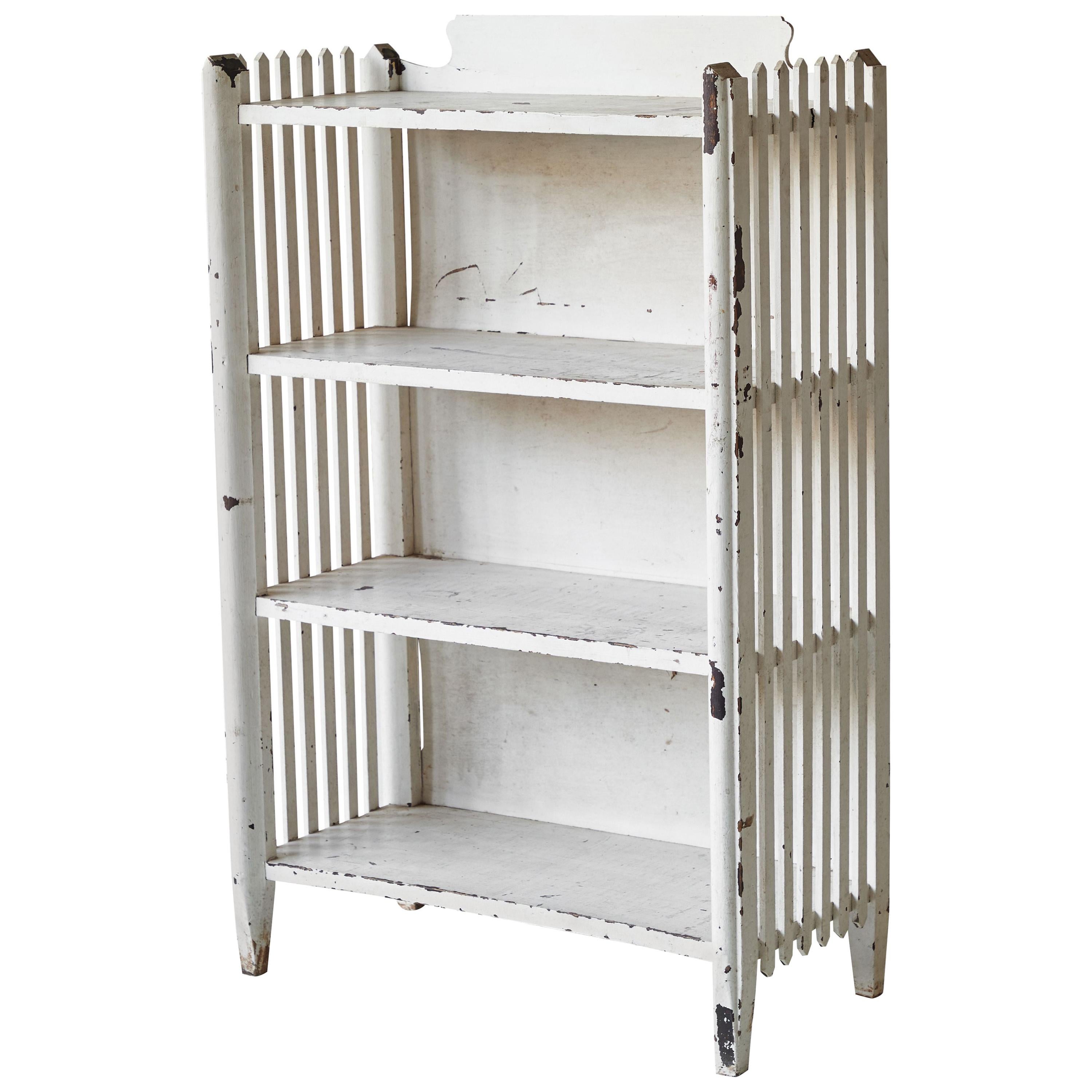 Early American White Painted Shelf