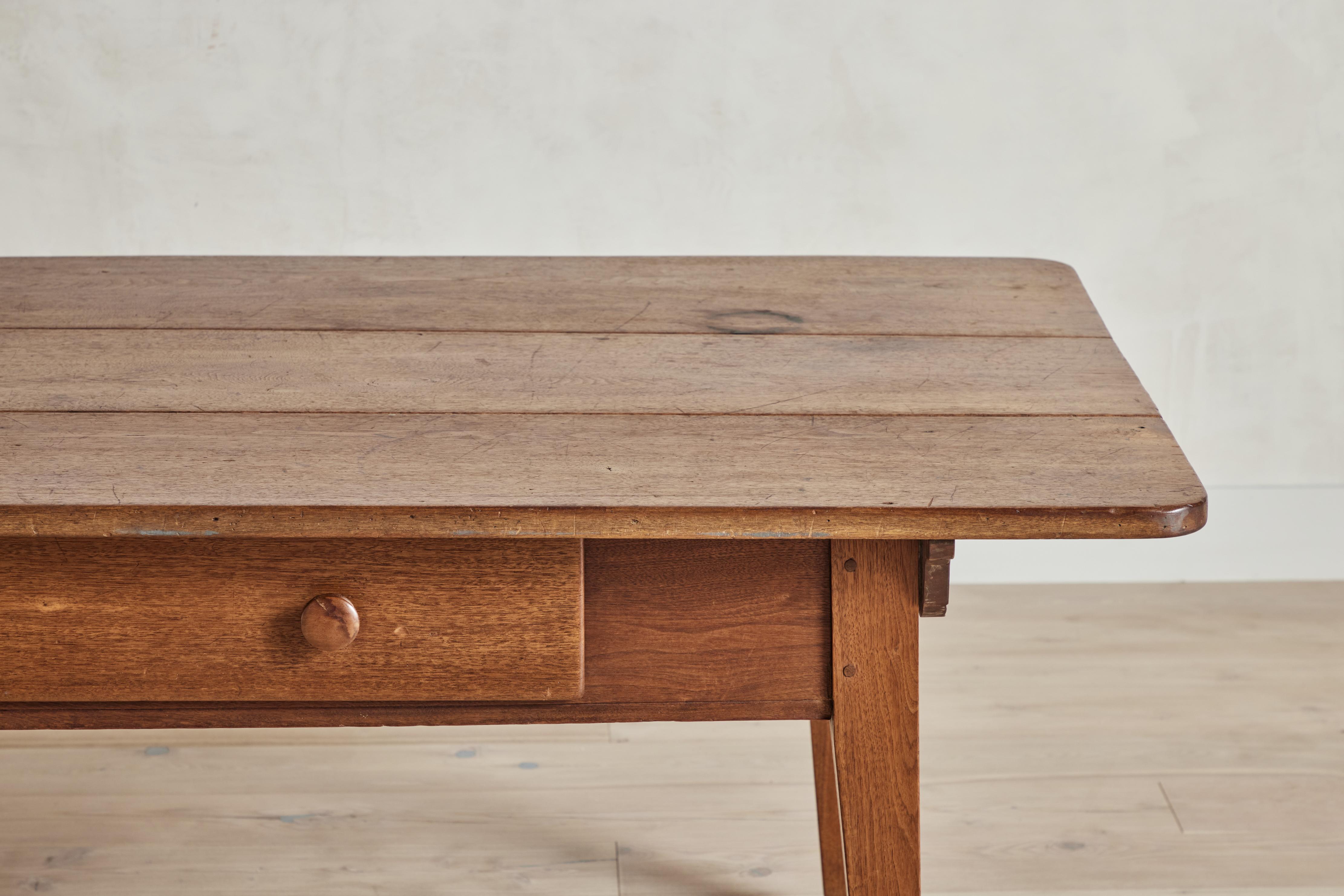 Pine Early American Work Table For Sale