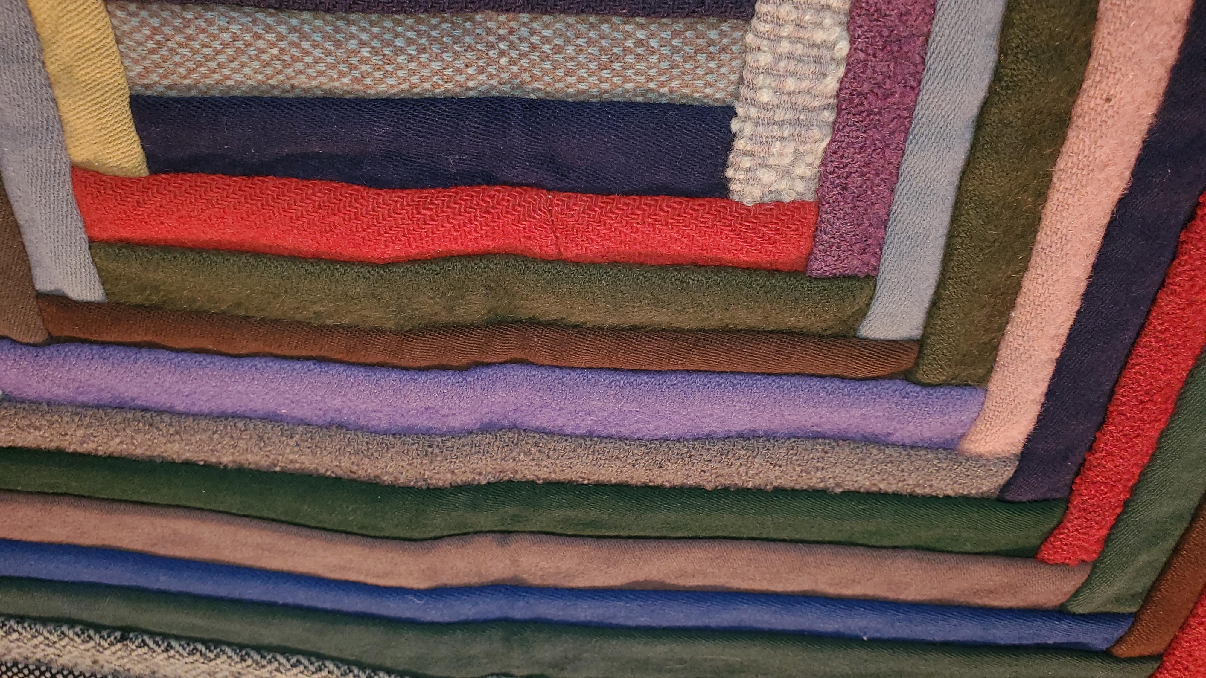 19th Century Early Amish Wool Concentric Squares Crib Quilt