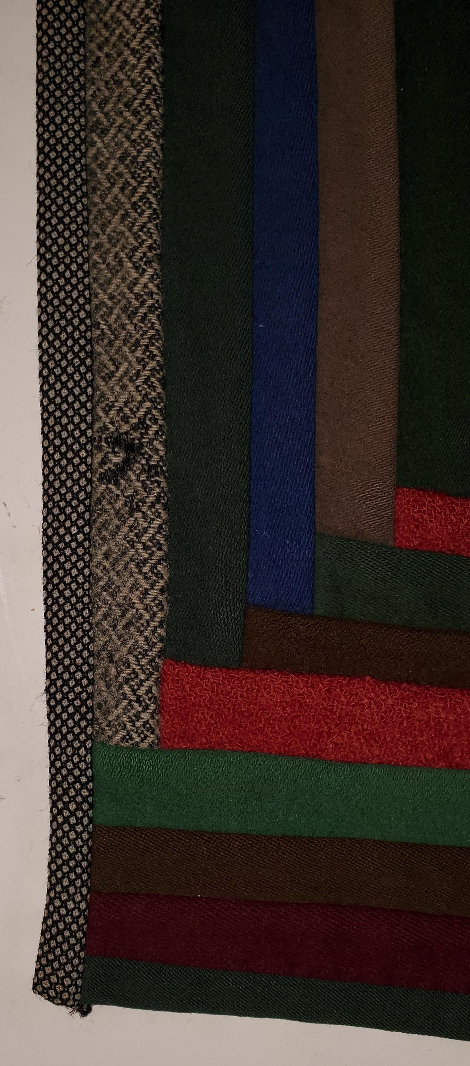 Early Amish Wool Concentric Squares Crib Quilt 1