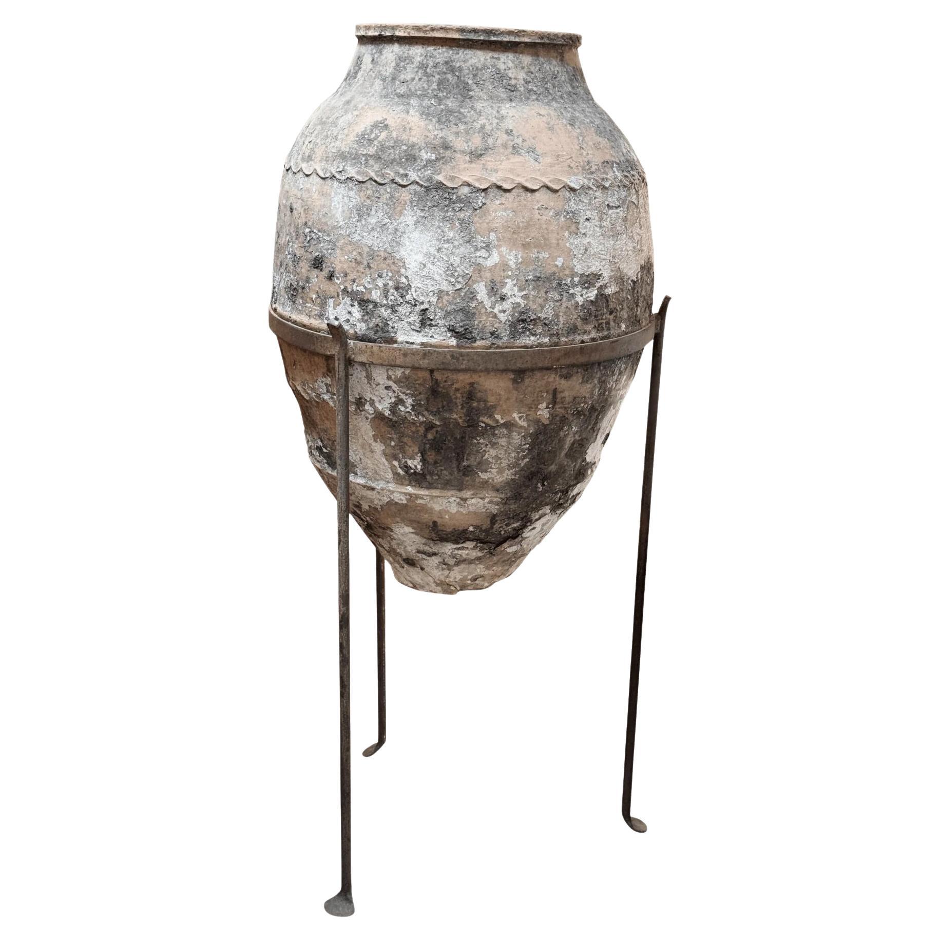 Early Anatolian terracotta storage jar, likely 18th century