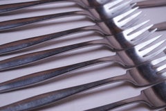 Early and Complete Dansk Finland 72-Piece 'Variation V' Flatware with Box