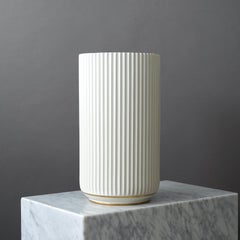 Early and Largest Lyngby Porcelain Vase with Gold Decoration, 1936-1940, Denmark