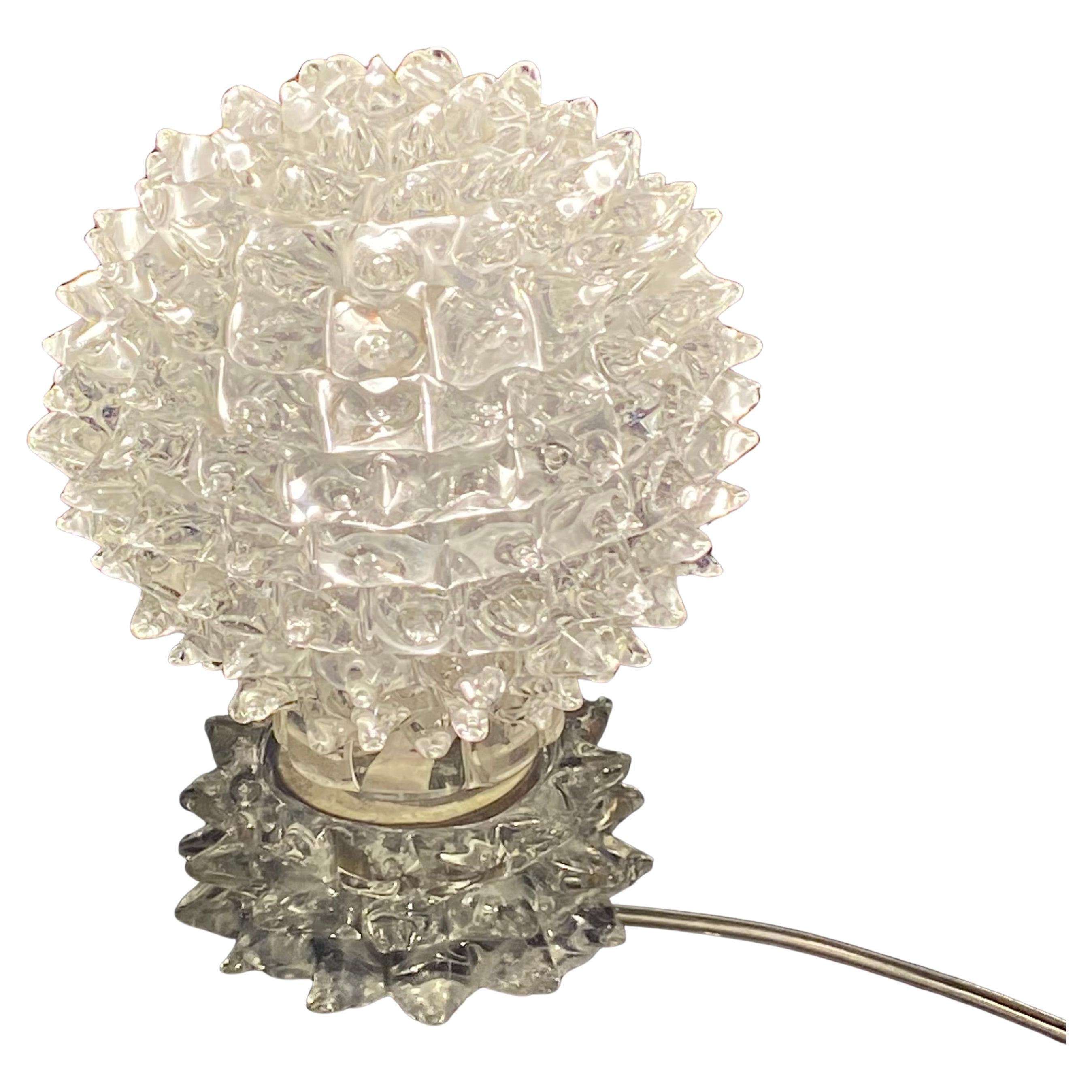 Antigua y original lámpara de mesa Rostrato de Barovier
Ferro, Italia Años 50