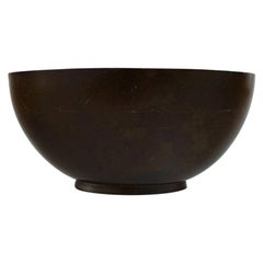 Early and Rare Art Deco Just Andersen Bowl in Bronze, 1930s