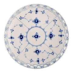 Early and Rare Bing 
Grøndahl Blue Continental Bowl in Openwork Porcelain