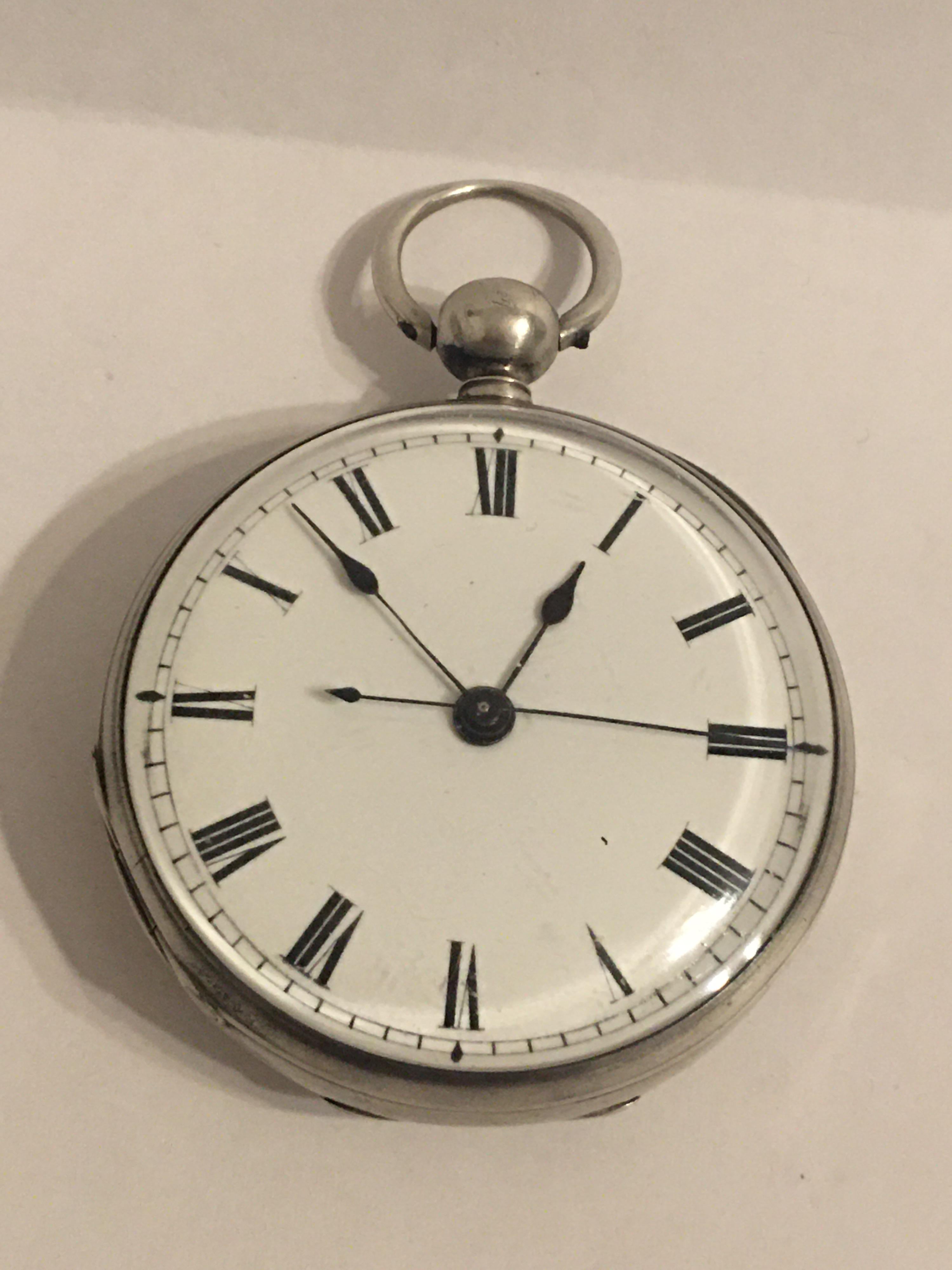 Early and Rare Chinese Duplex Silver Key-Wind Pocket Watch For Sale 4