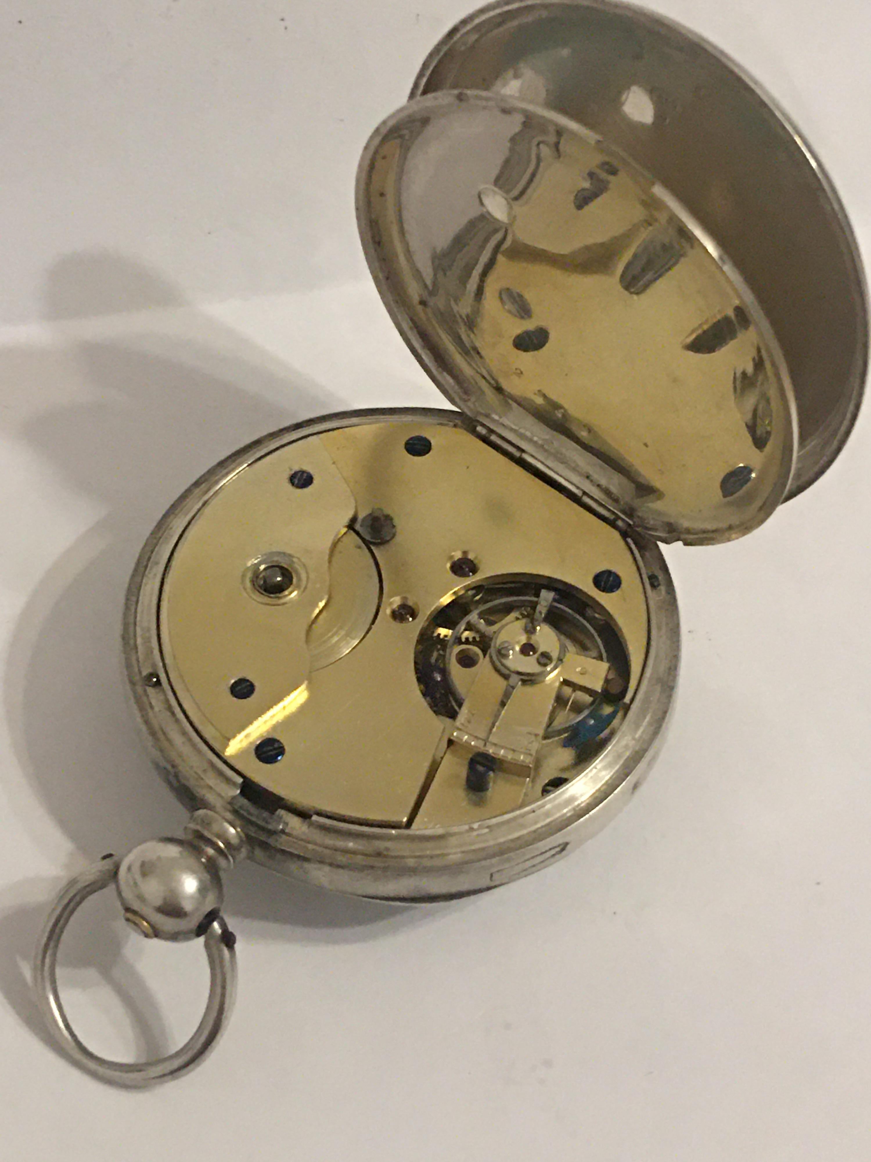 Early and Rare Chinese Duplex Silver Key-Wind Pocket Watch In Good Condition For Sale In Carlisle, GB