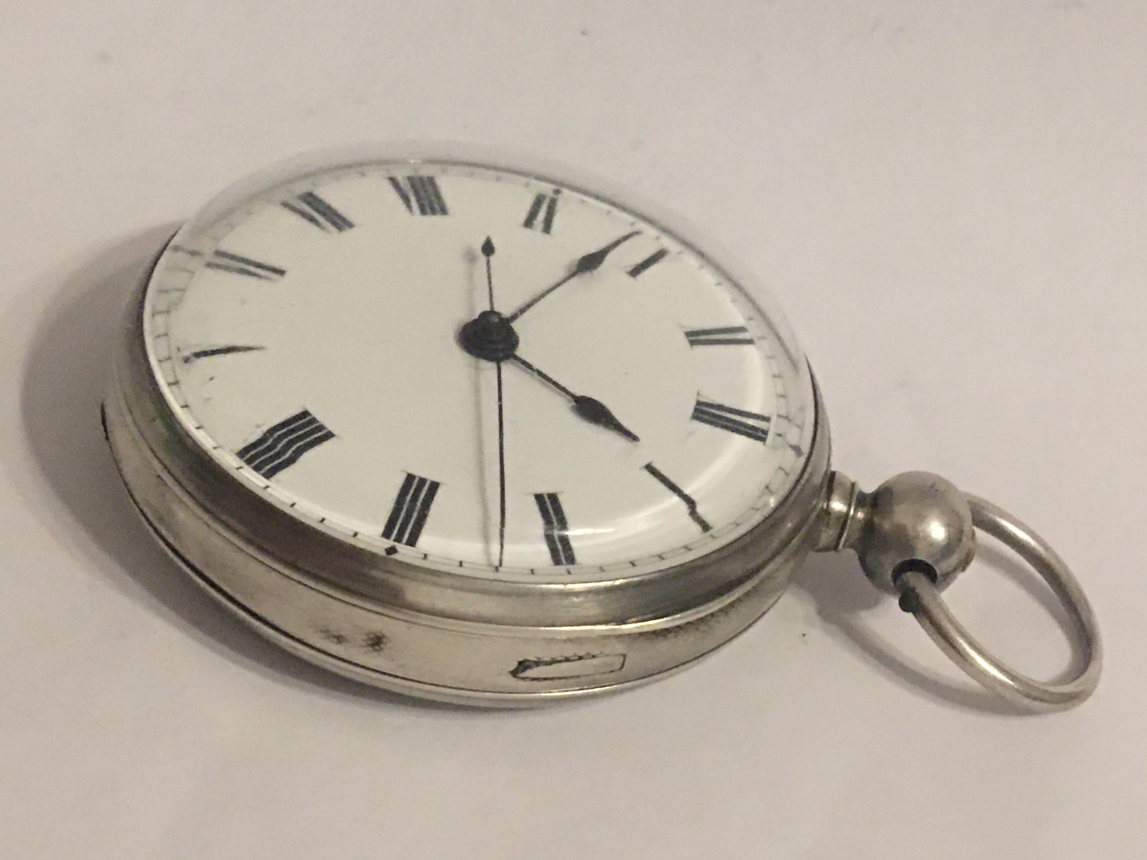 Early and Rare Chinese Duplex Silver Key-Wind Pocket Watch For Sale 2