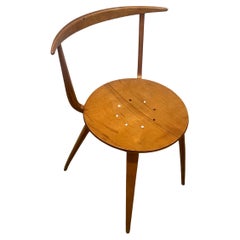 Sedia Pretzel di George Nelson, precoce e rara, della metà del secolo scorso.