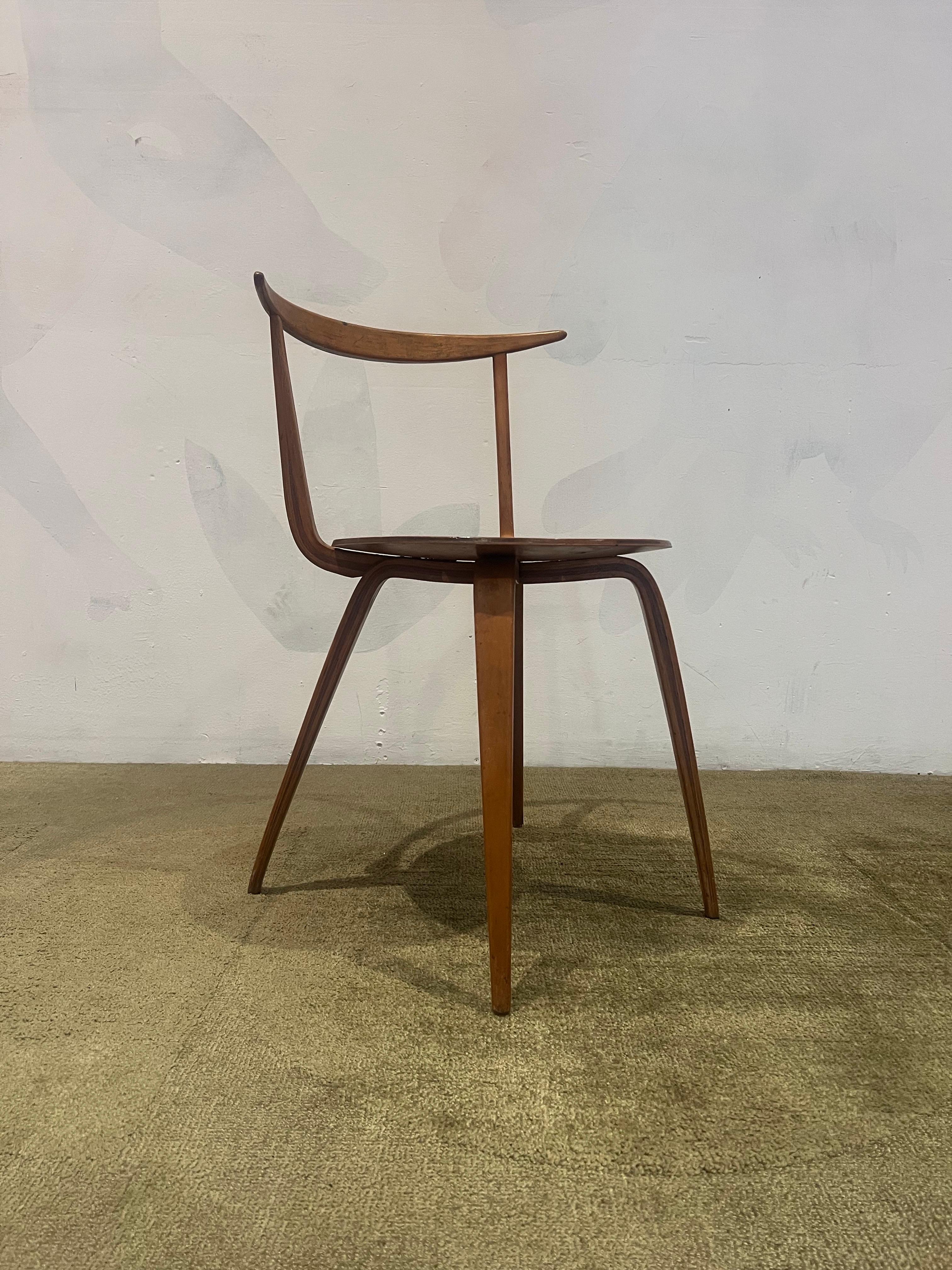 Early and Rare George Nelson Pretzel Chair American Mid Century In Good Condition For Sale In San Diego, CA