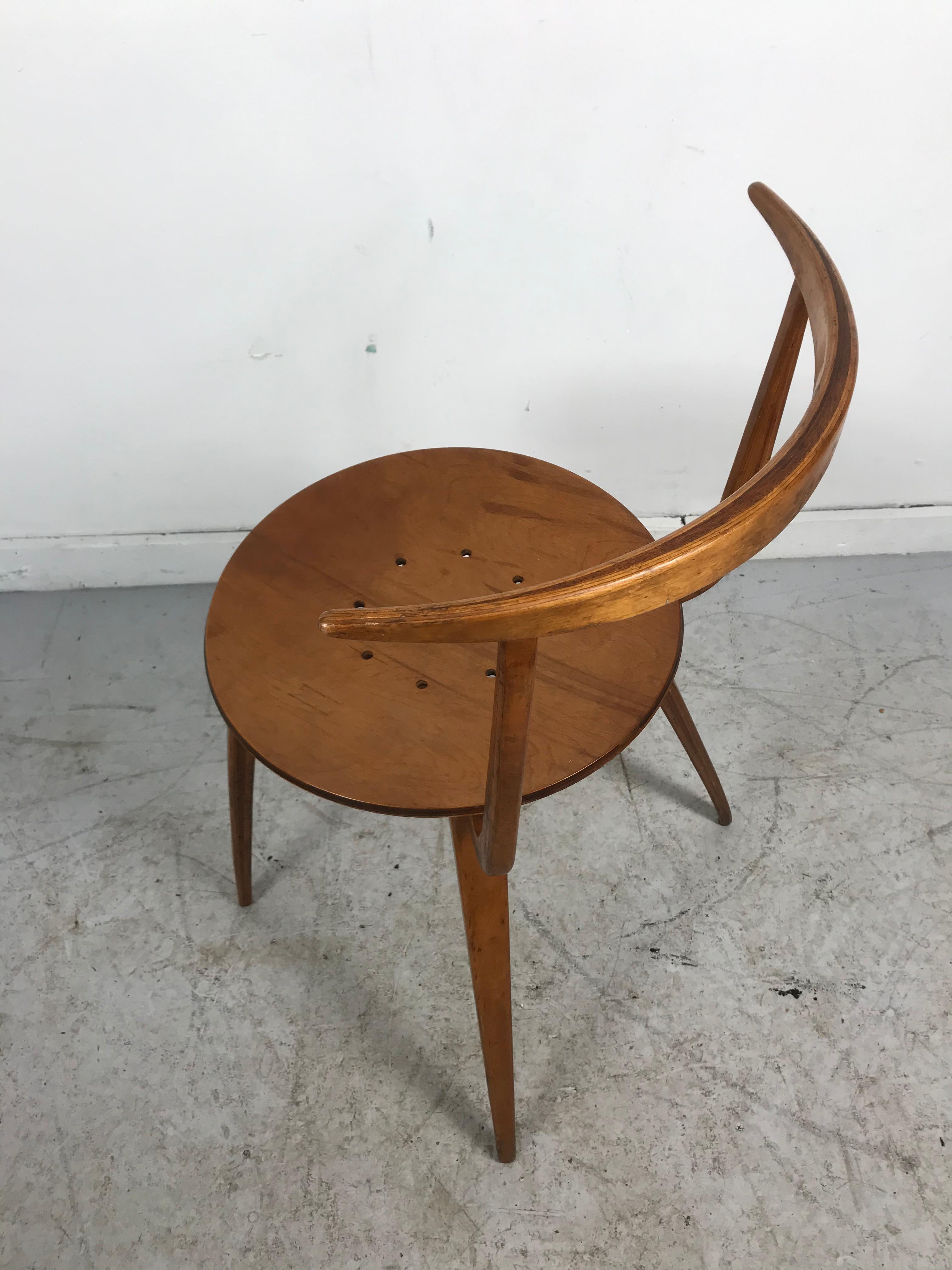 Mid-Century Modern Early and Rare George Nelson Pretzel Chair, 1952 Sculpture