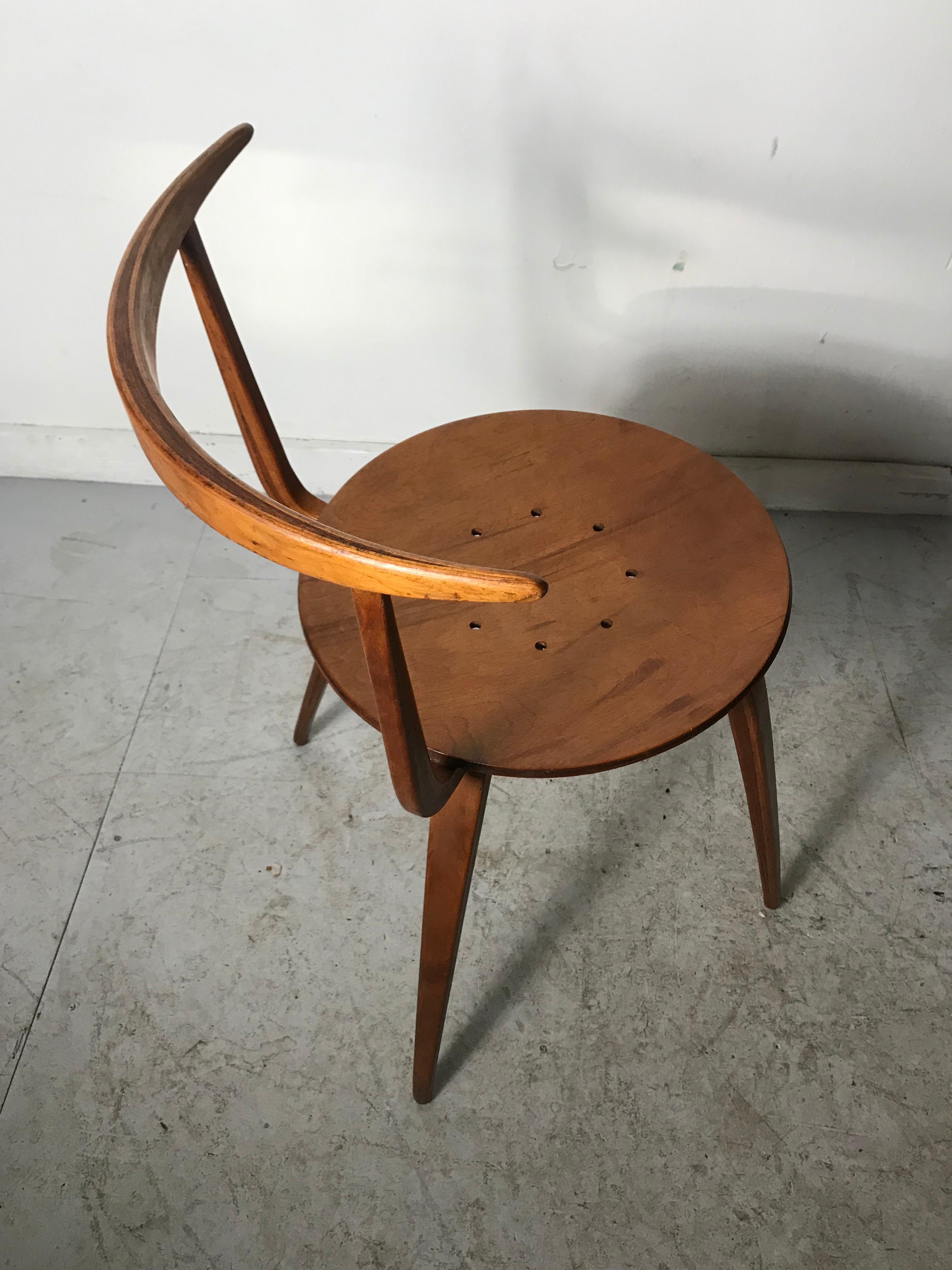 Early and Rare George Nelson Pretzel Chair, 1952 Sculpture 1