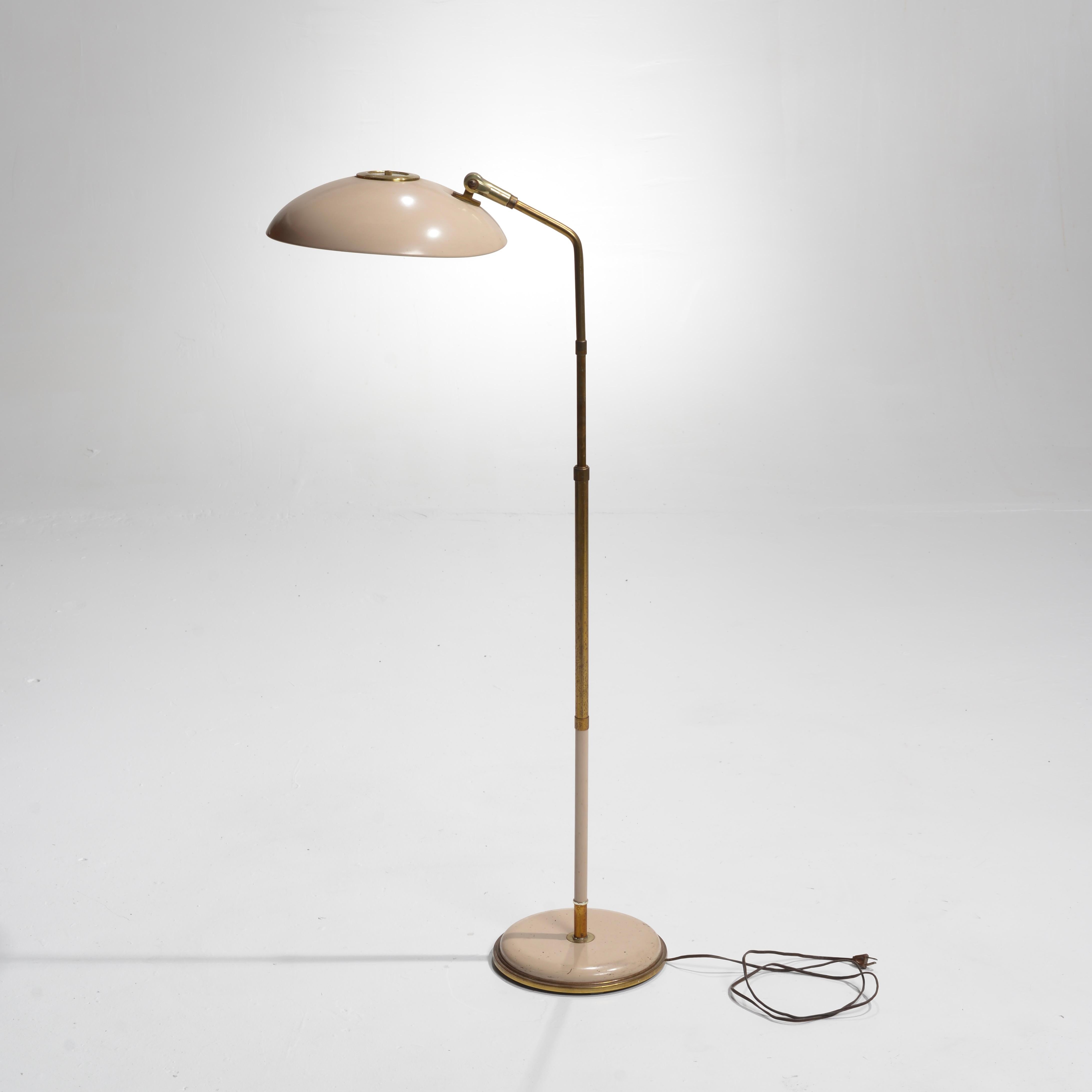 Modern Early and Rare Gerald Thurston for Lightolier Floor Lamp 