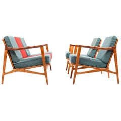 Early and Rare Ib Koford-Larsen blue Kandidaten Seating Group