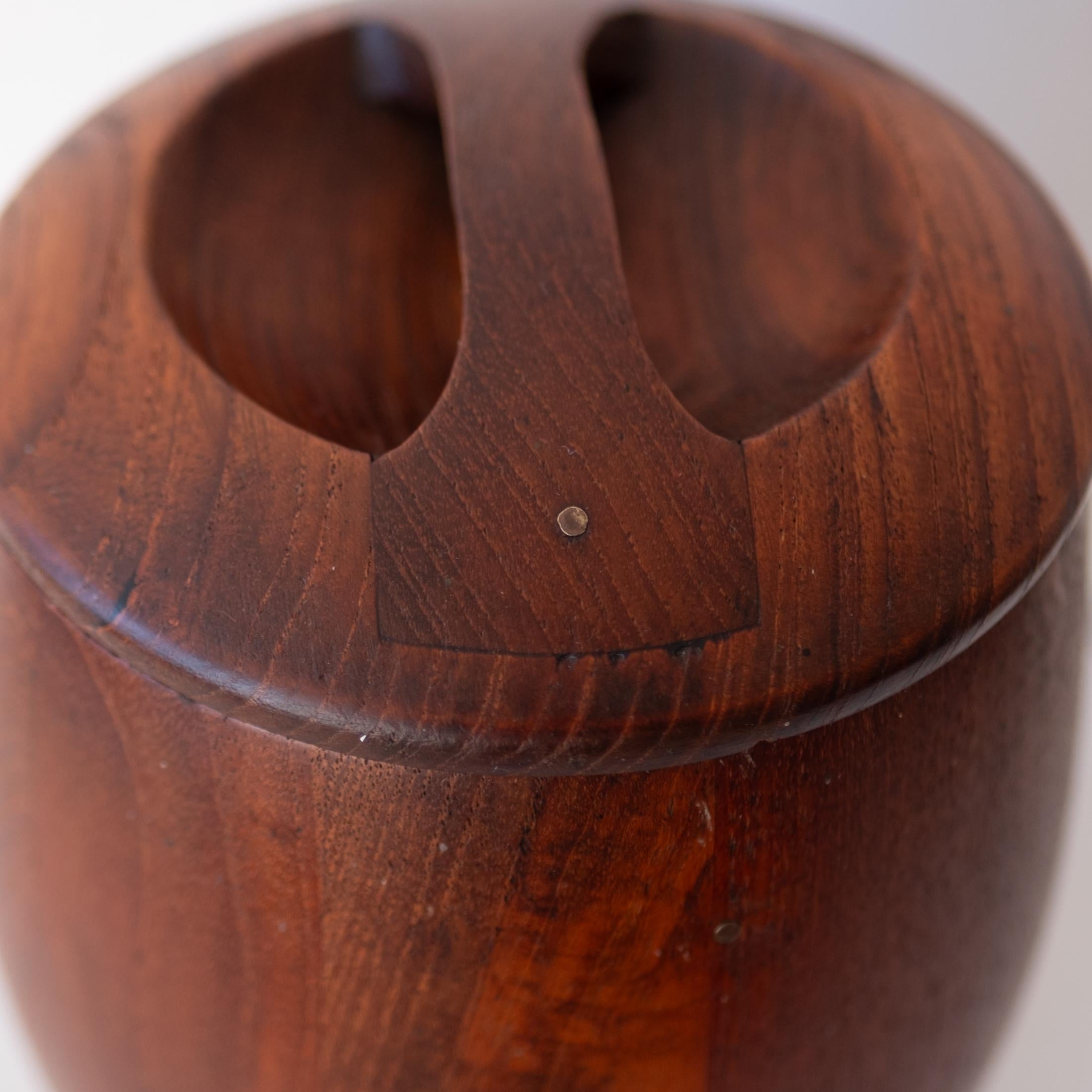 Early and Rare Jens Quistgaard for Dansk Teak Ice Bucket In Good Condition For Sale In San Diego, CA