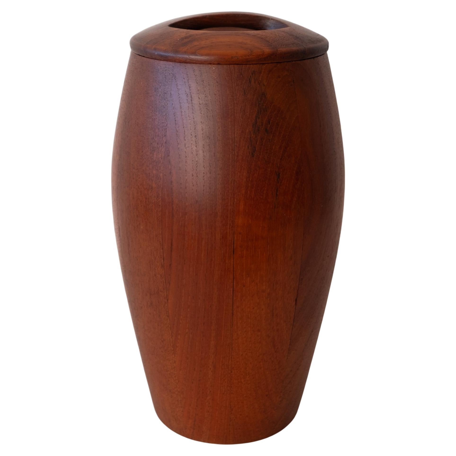 Early and Rare Jens Quistgaard for Dansk Teak Ice Bucket For Sale