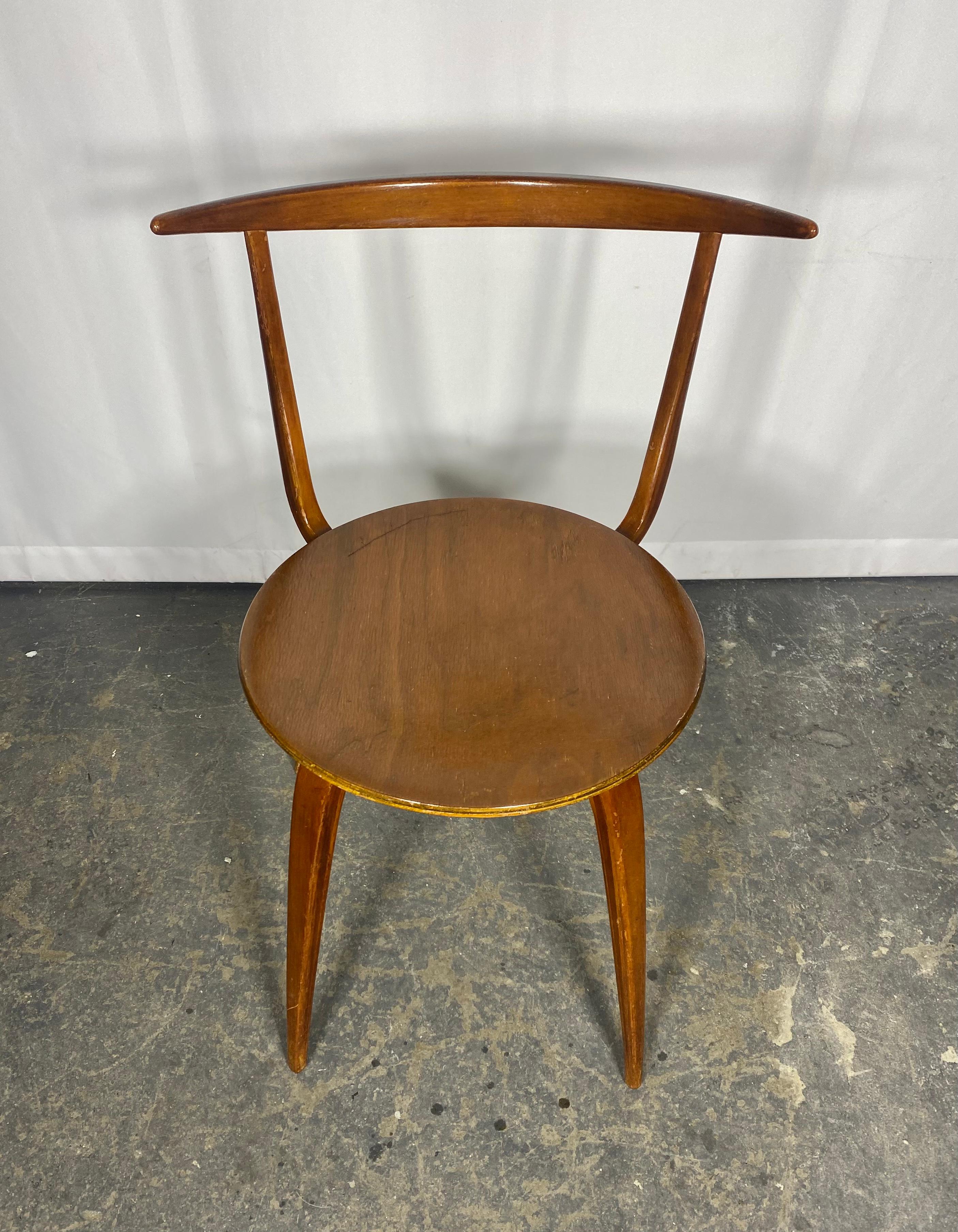 Early and Rare Pretzel sIDE Chair by George Nelson For Sale 3
