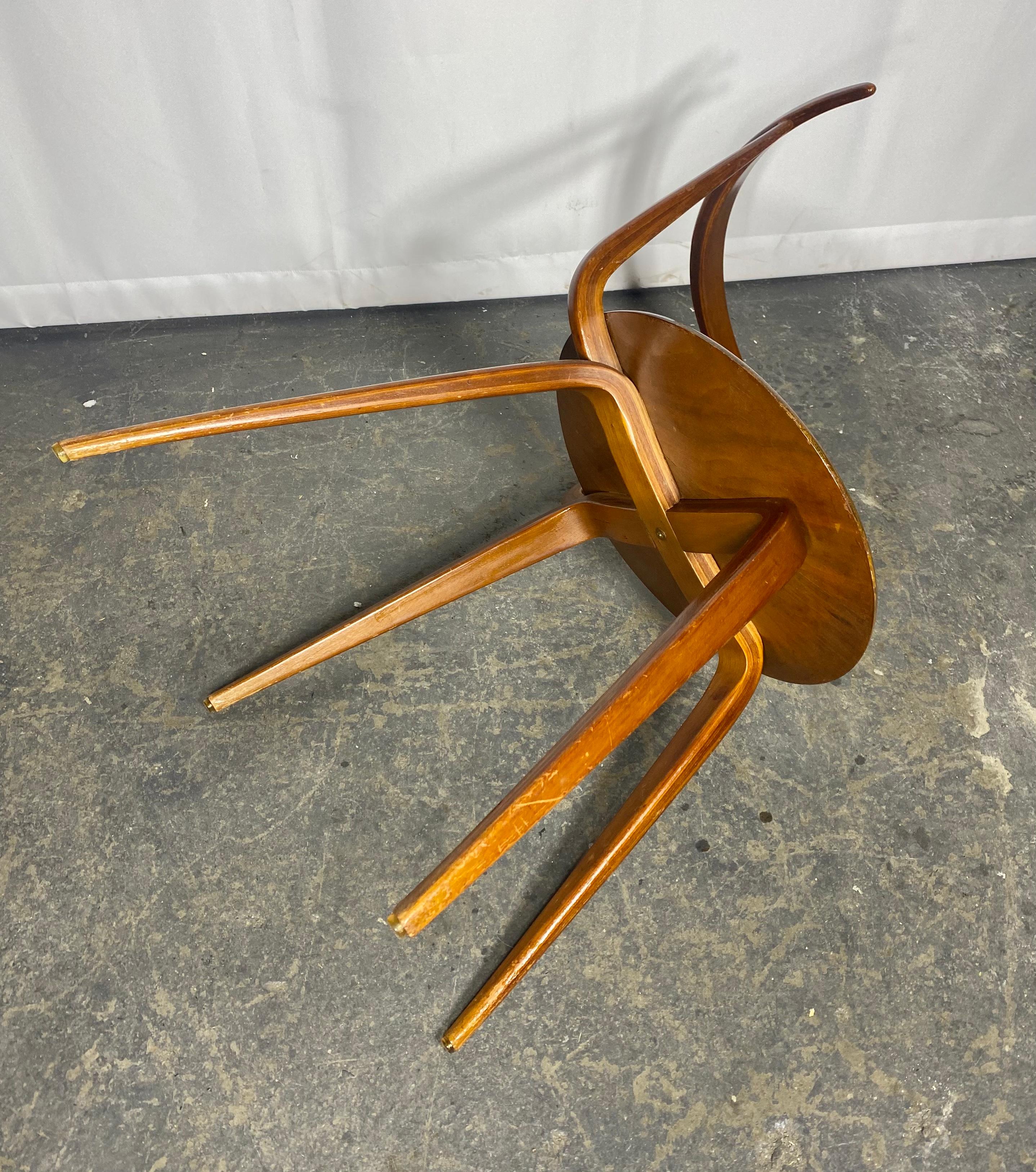 Early and Rare Pretzel sIDE Chair by George Nelson For Sale 4