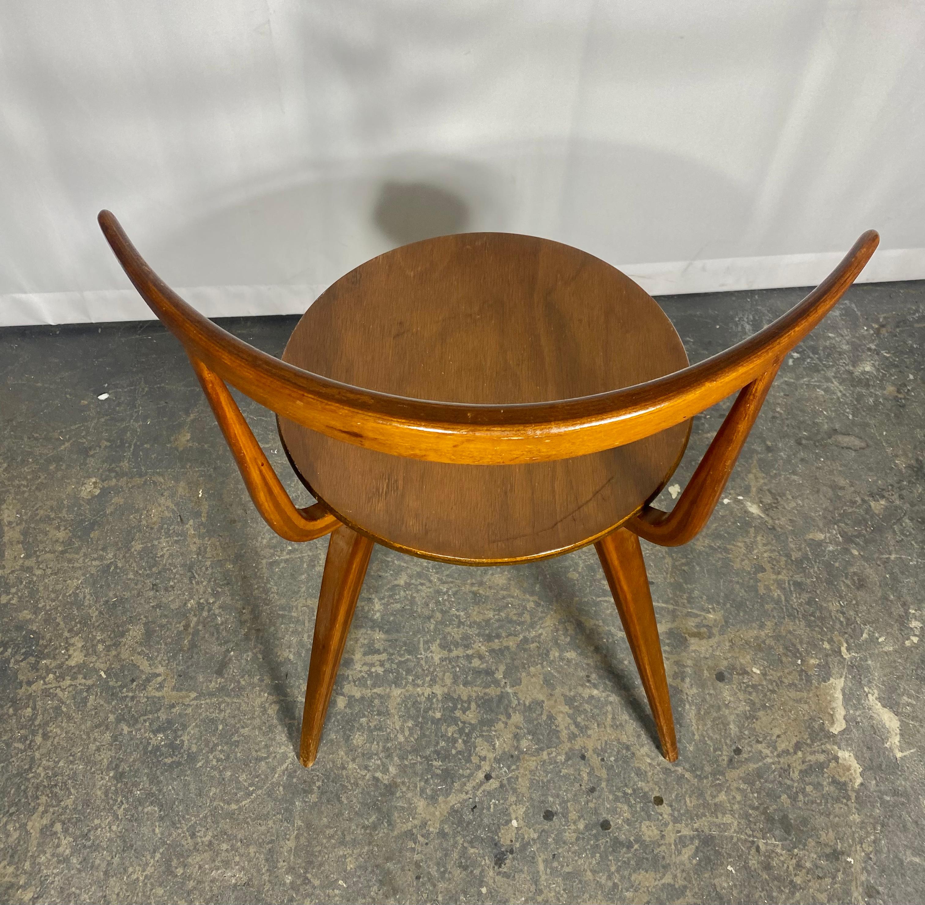 Mid-20th Century Early and Rare Pretzel sIDE Chair by George Nelson For Sale