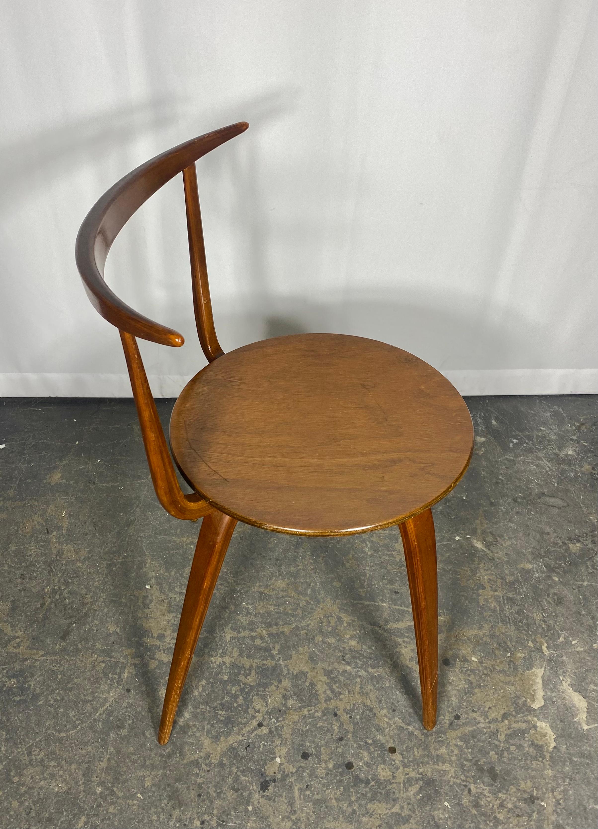 Early and Rare Pretzel sIDE Chair by George Nelson For Sale 1