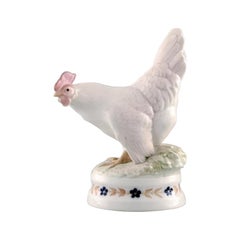 Early and Rare Royal Copenhagen Porcelain Figurine, Hen