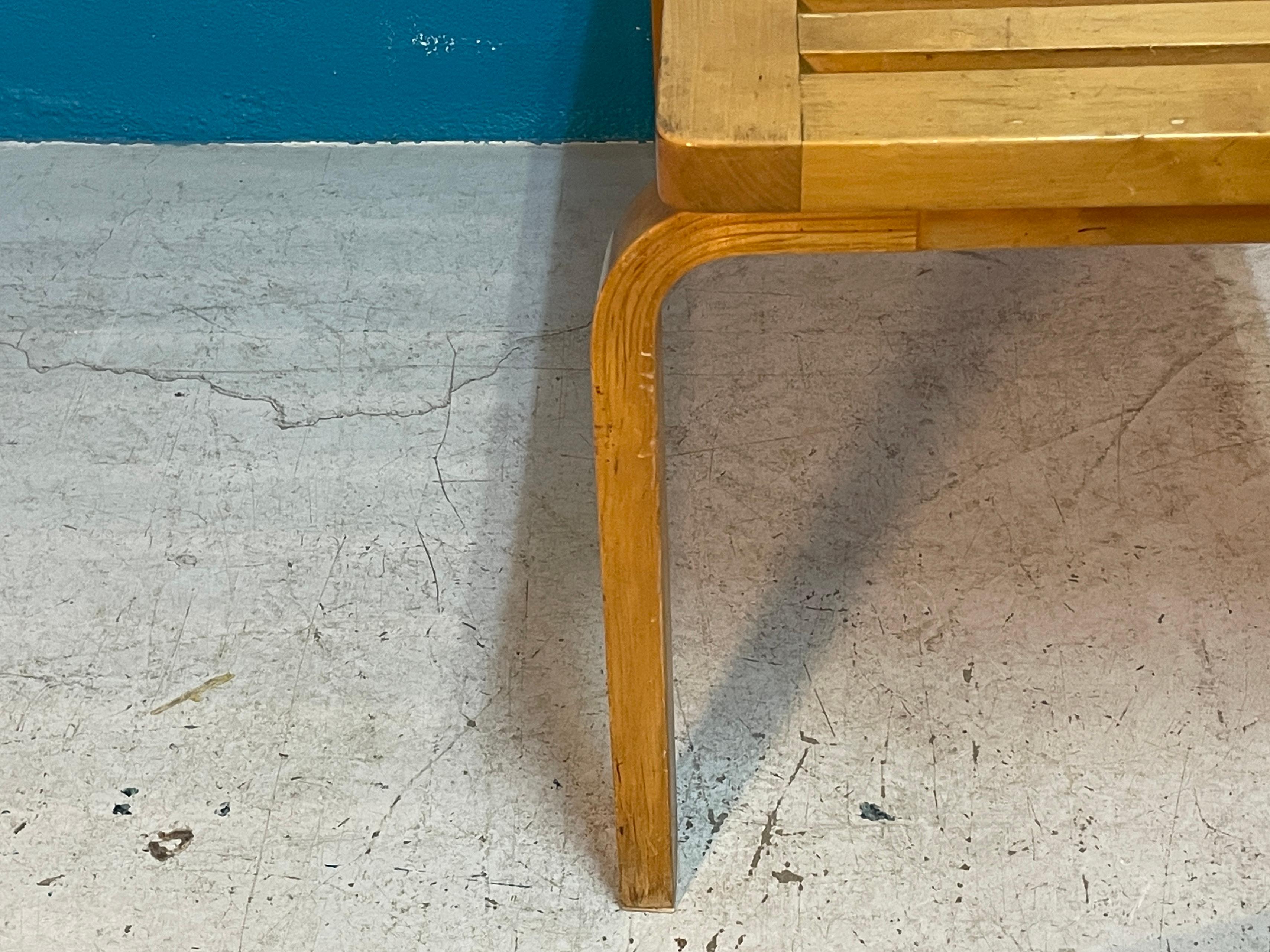 20th Century Early and Rare Version of Artek Bench 