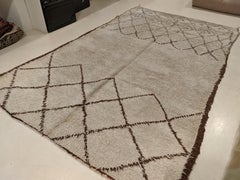 Early and Unusual Loop-Pile Beni Ouarain Moroccan Berber Rug