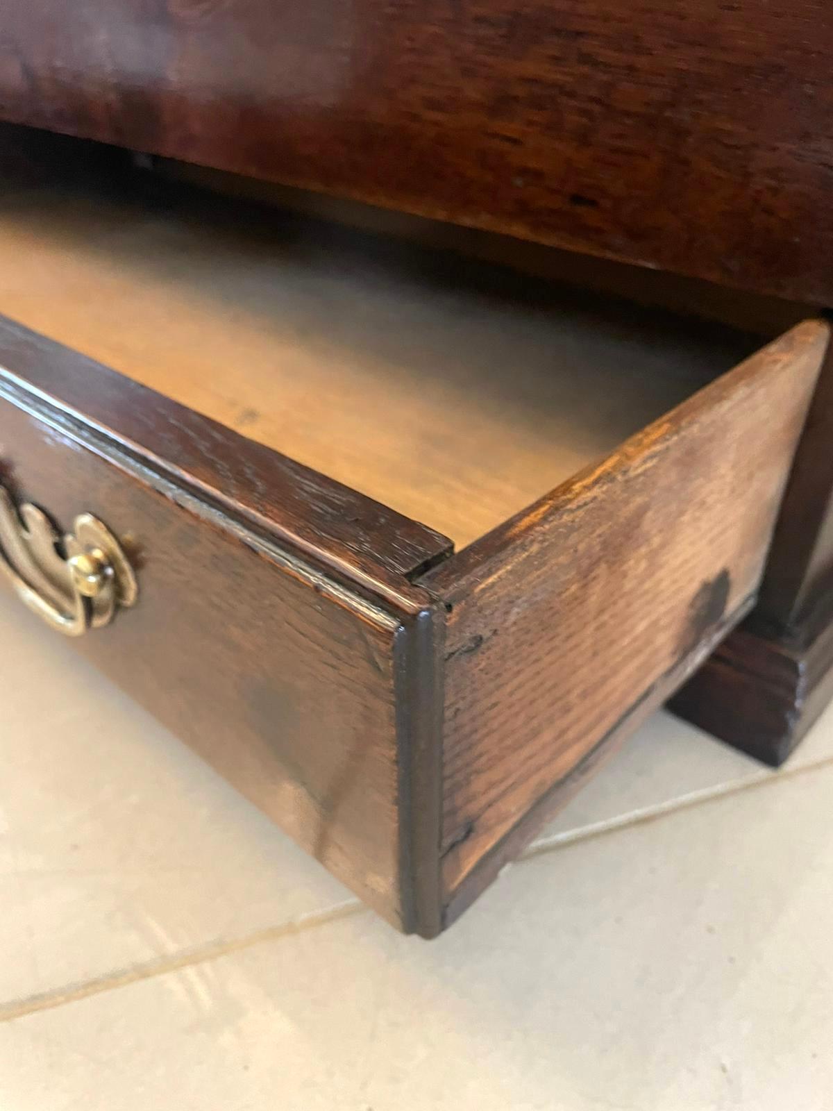 Early Antique 18th Century Small Welsh Oak Coffer For Sale 9