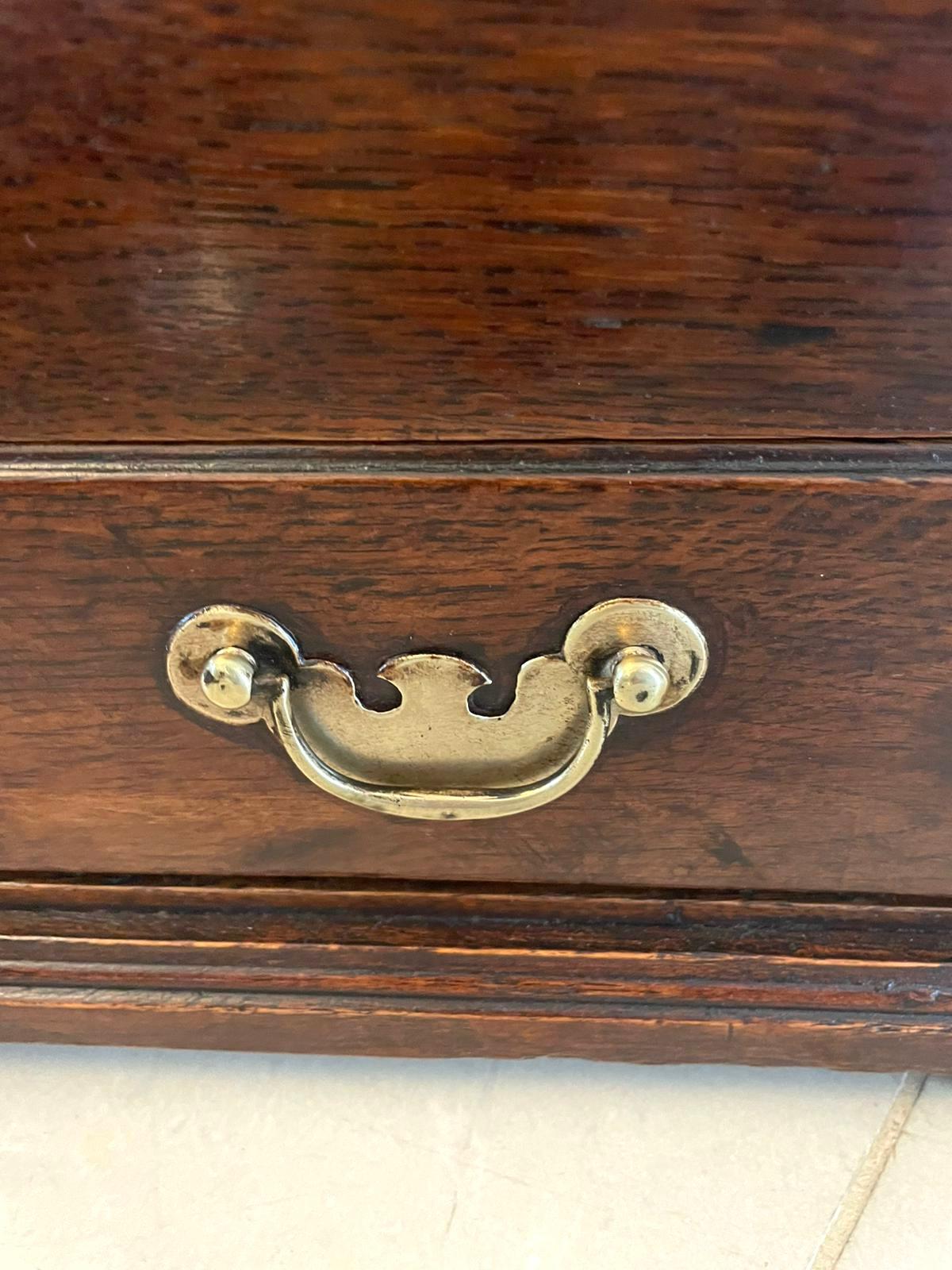 Early Antique 18th Century Small Welsh Oak Coffer 4