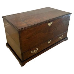Early Antique 18th Century Small Welsh Oak Coffer