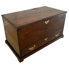 Early Antique 18th Century Small Welsh Oak Coffer