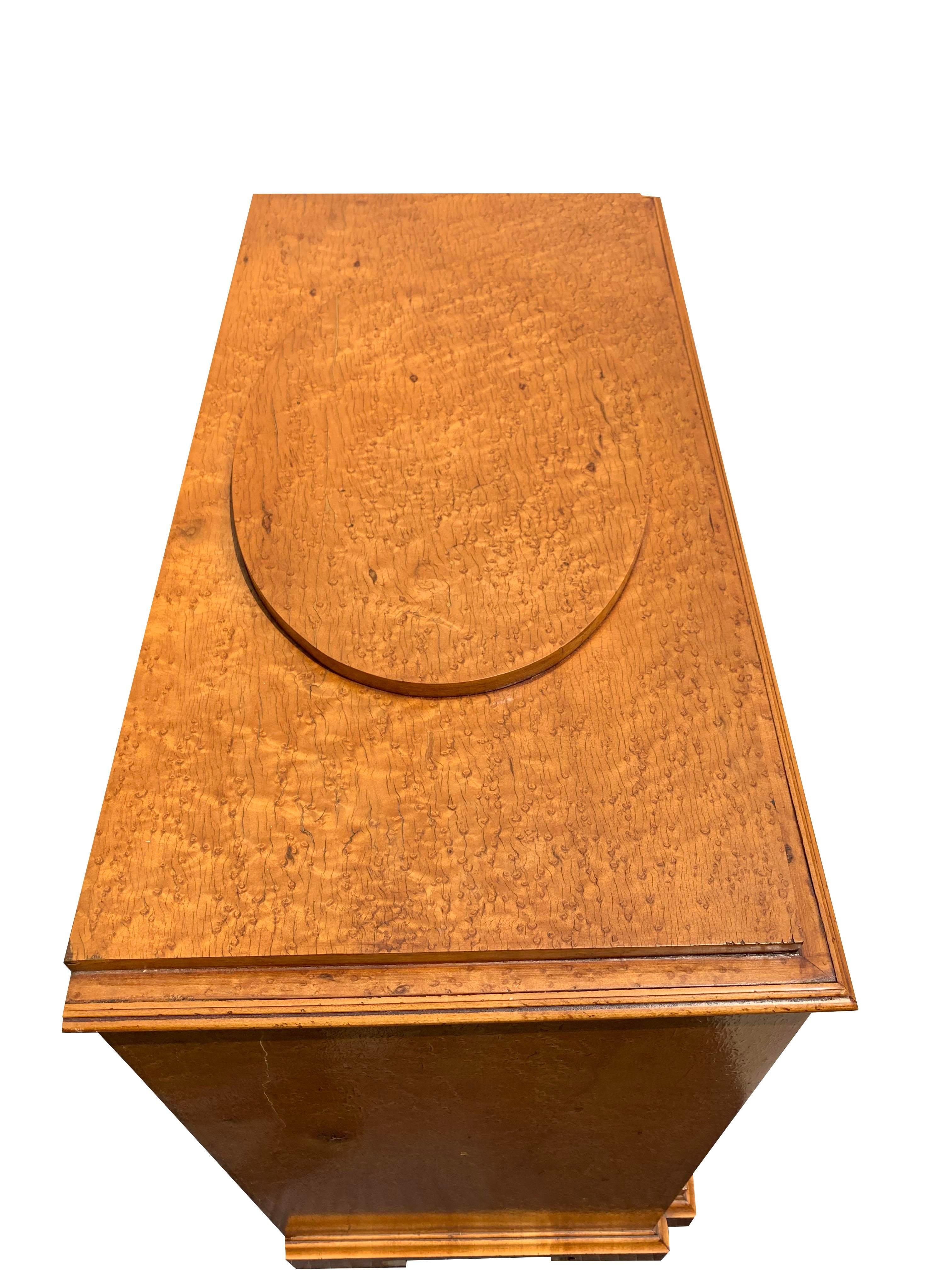 Rare Early Antique Biedermeier Birds Eye Maple Burl Wood Cabinet Dresser with Drawers.

Add a touch of timeless elegance to your home with this exquisite Early Antique Biedermeier Birds Eye Maple Burl Wood Cabinet Dresser. This stunning piece